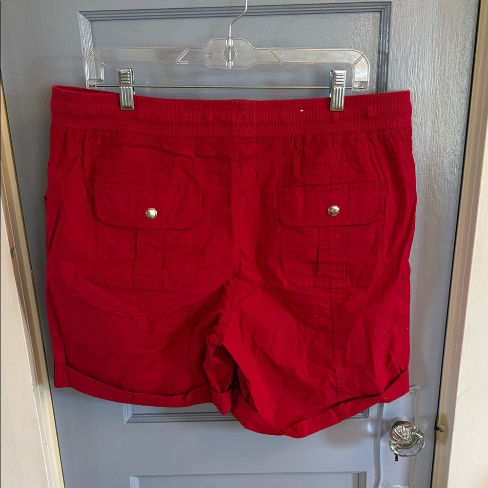 Style & Co. Sporty Red Shorts - Picture 3 of 4